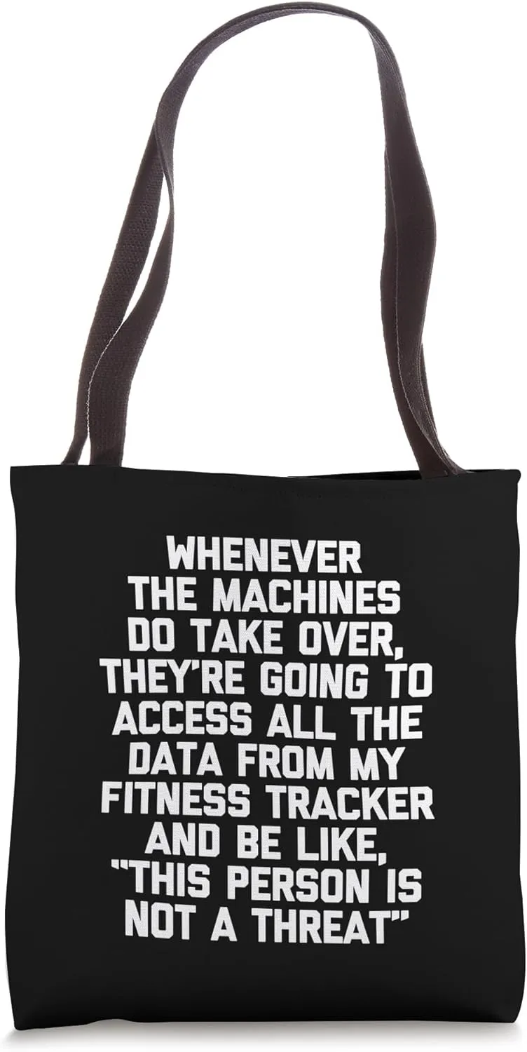 This Person Is Not A Threat... Funny Fitness Workout Gym Tote Bag