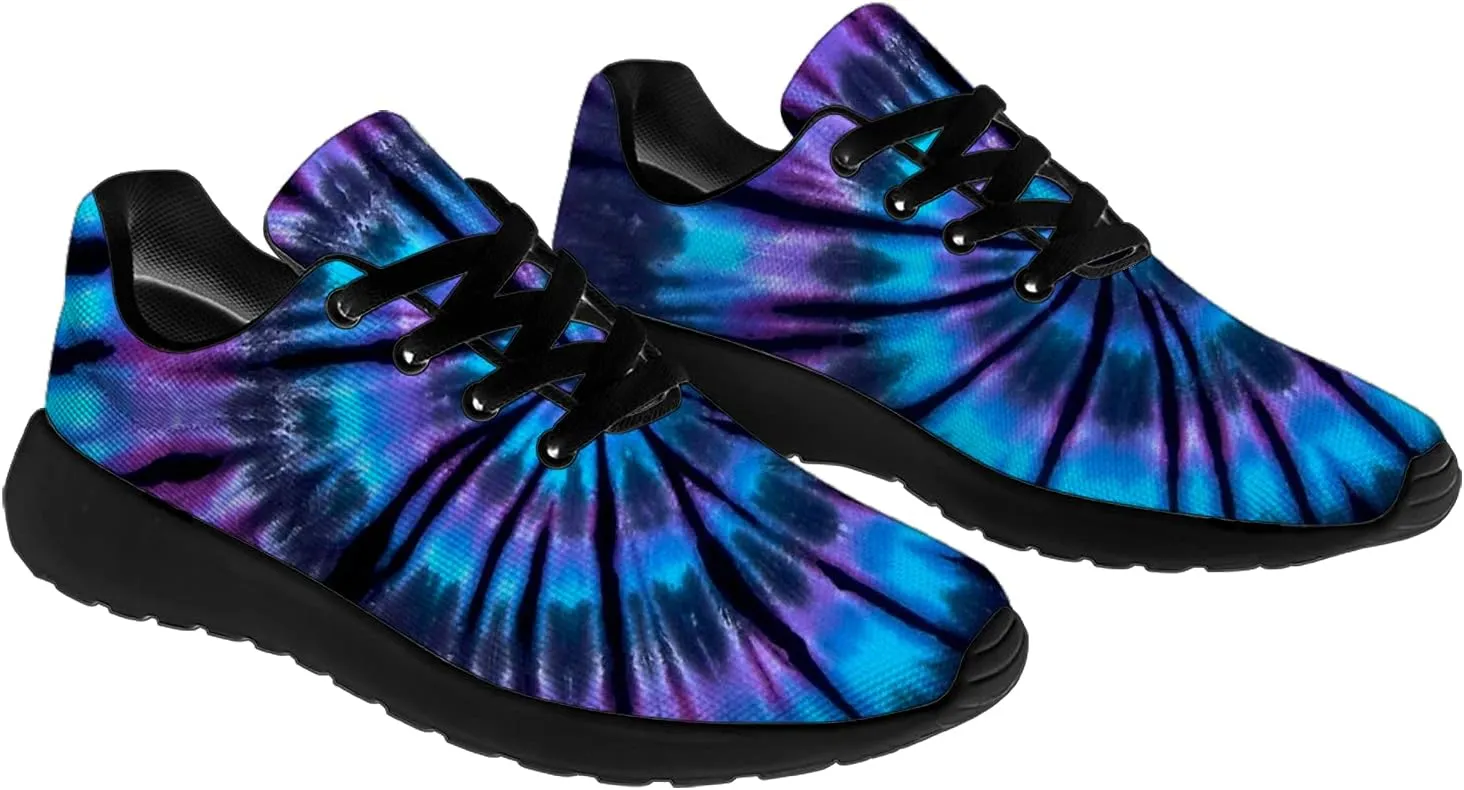 Tie Dye Shoes for Women Men Running Shoes Womens Mens Walking Tennis Sneakers Comfortable Sport Jogging Shoes Gifts