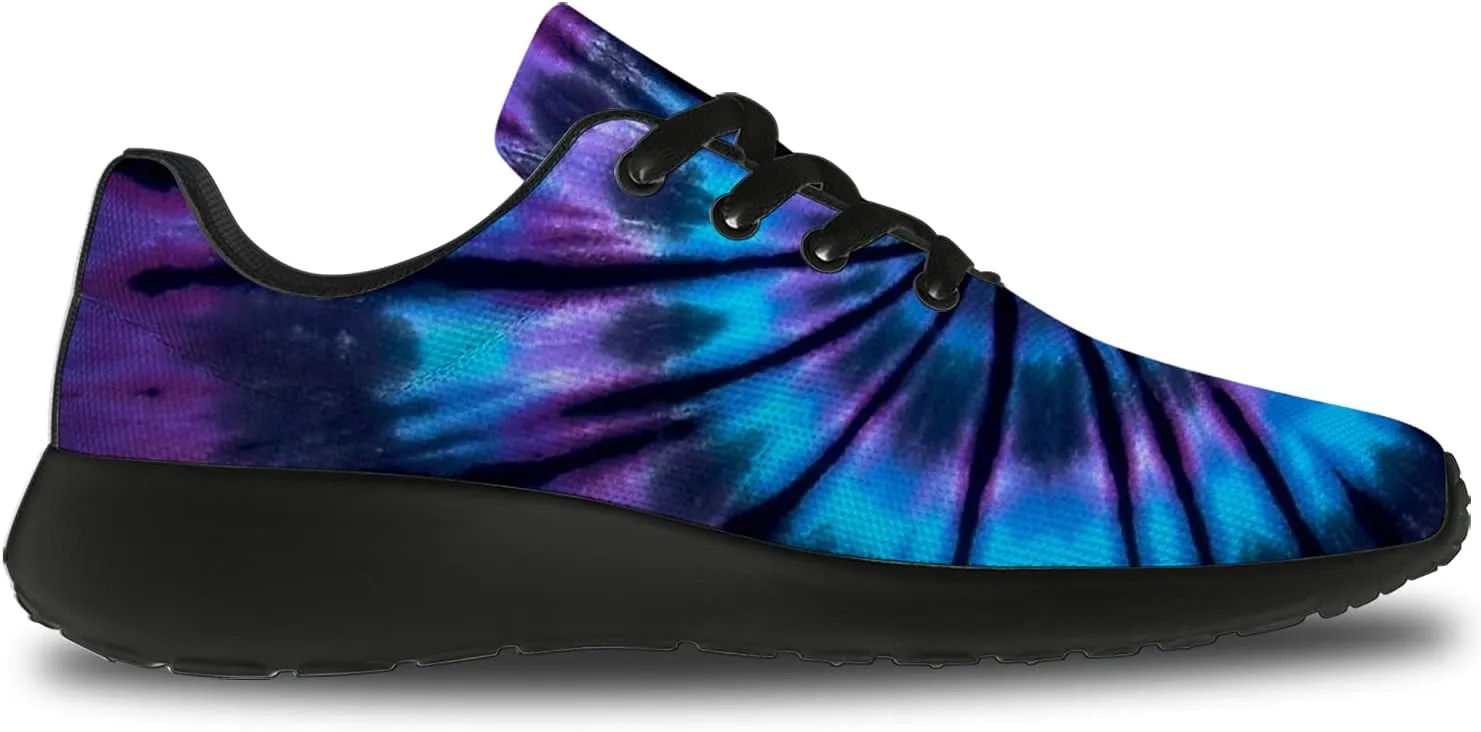 Tie Dye Shoes for Women Men Running Shoes Womens Mens Walking Tennis Sneakers Comfortable Sport Jogging Shoes Gifts