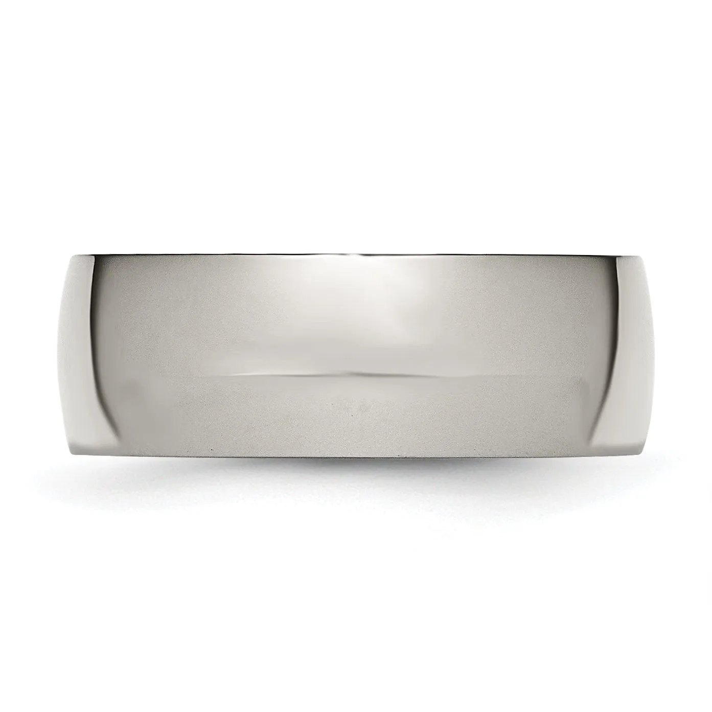 Titanium Polished Comfort Fit Wedding Band