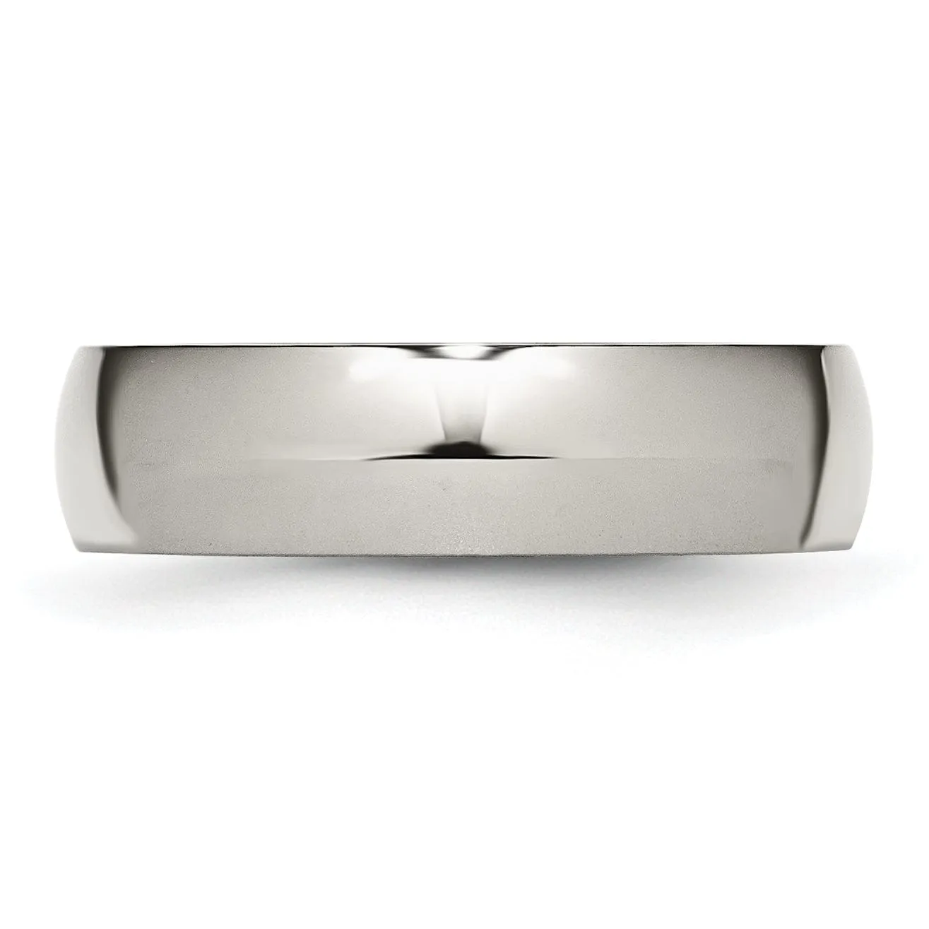 Titanium Polished Comfort Fit Wedding Band