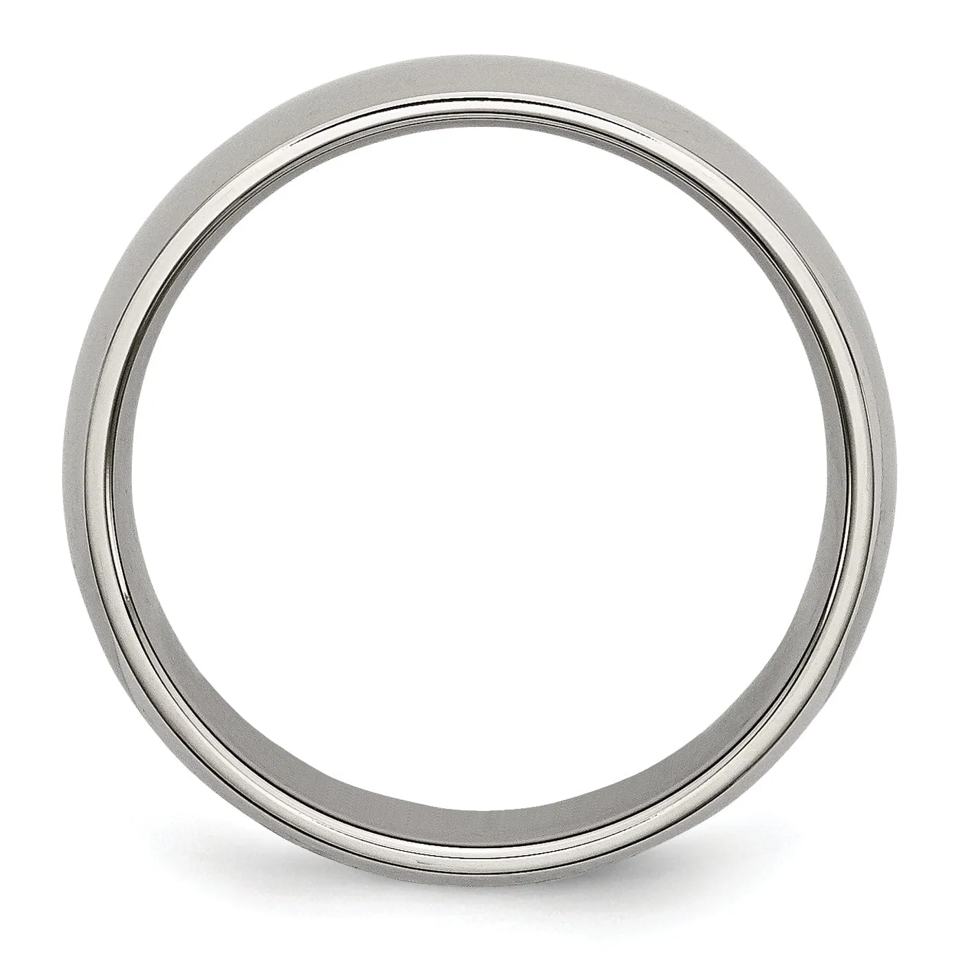 Titanium Polished Comfort Fit Wedding Band