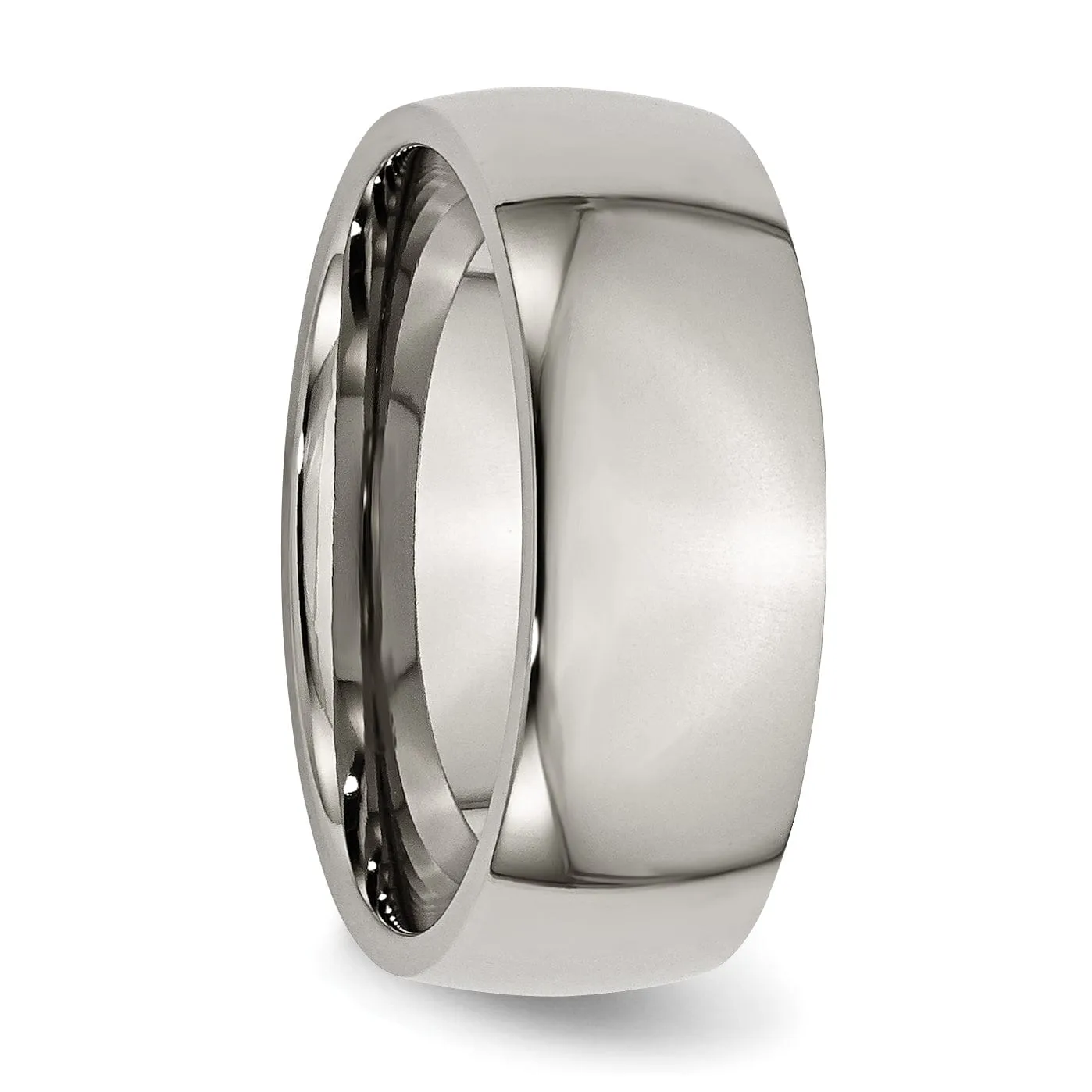 Titanium Polished Comfort Fit Wedding Band