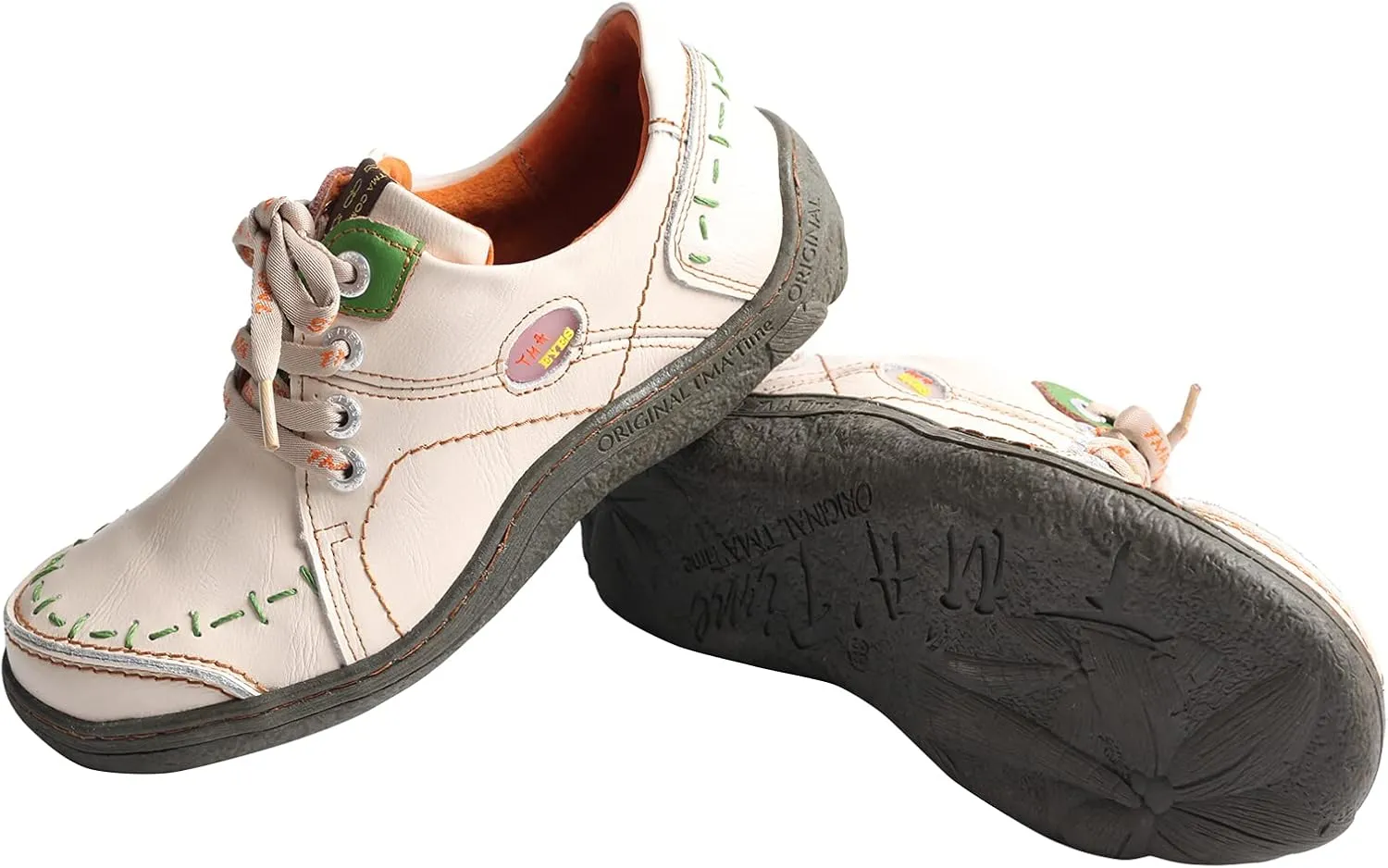 TMA EYES Hand Stitching Leather Women's Sneaker