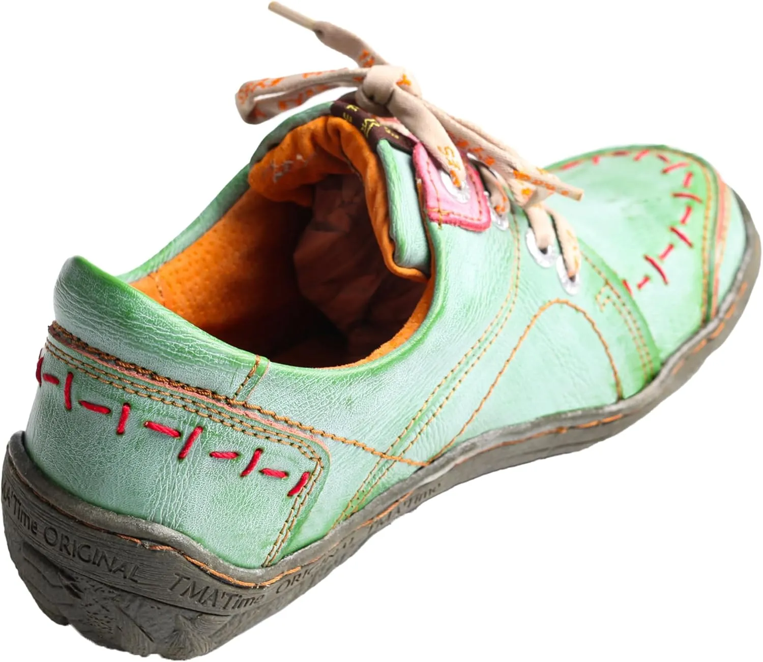 TMA EYES Women 's Hand Stitched Leather Walking Shoes
