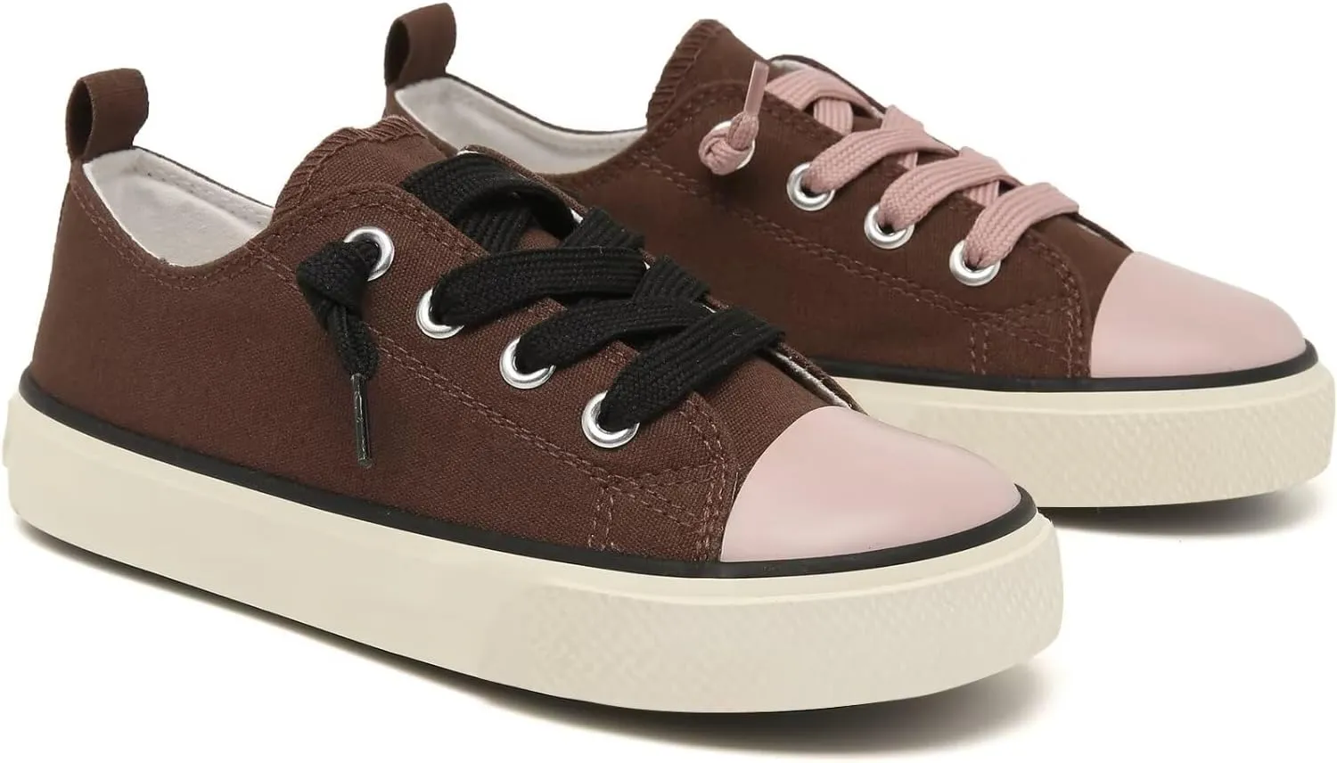 Toddler Little Kid Cushioned Canvas Shoes Slip On Sneakers Soft and Durable