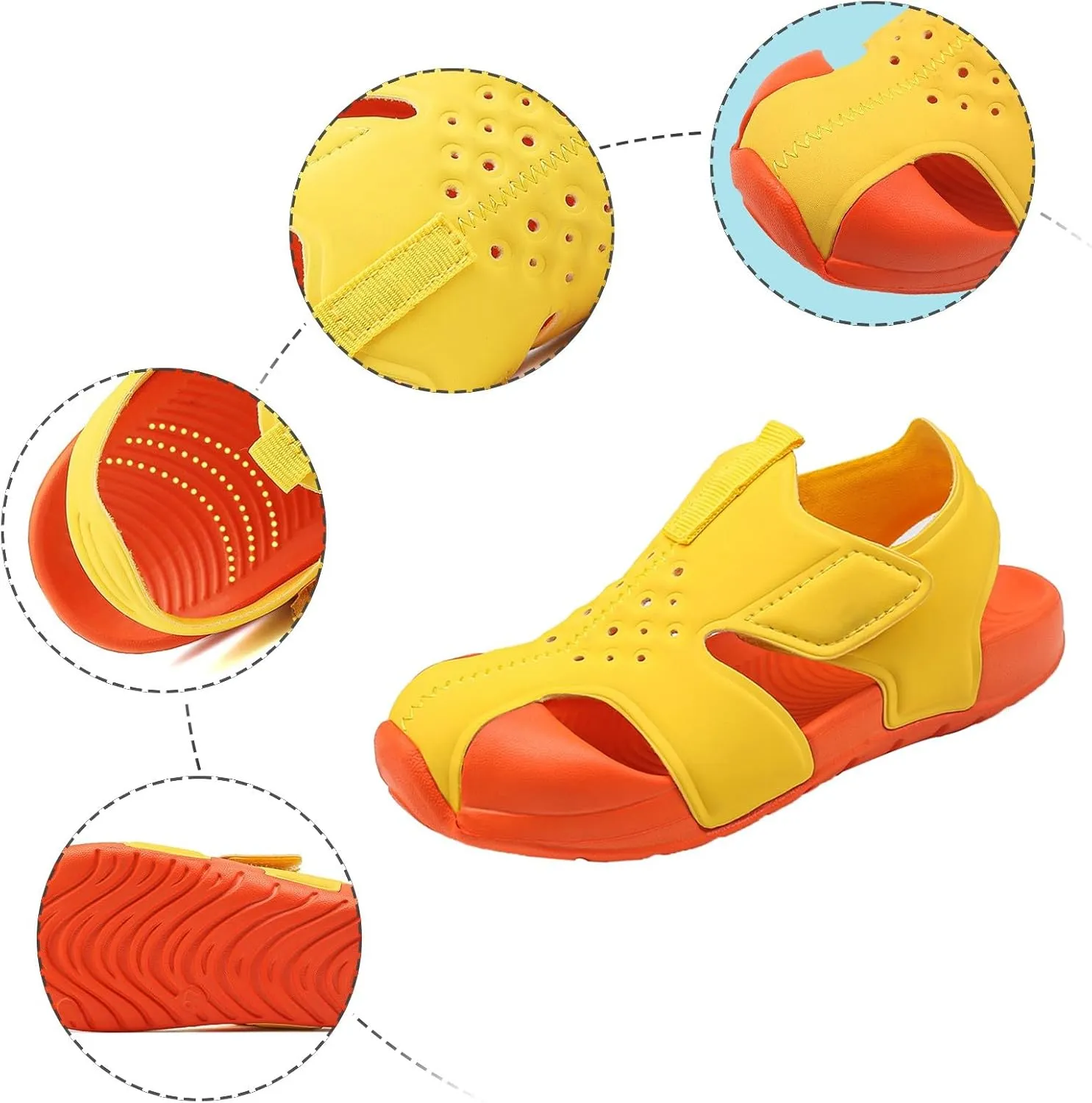 Toddler Water Shoes Barefoot Water Shoes for Kids Baby Wide Socks with Arch Support Breathable Sneakers for Kids Girls