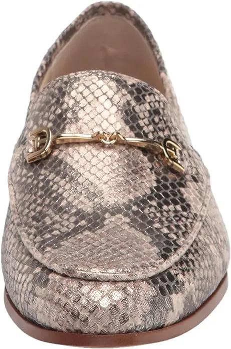 Toe Loafers Edelman Leather Slip Vibrant Classic Snakeskin Loraine Sesame Same-day shipping Sam Almond On