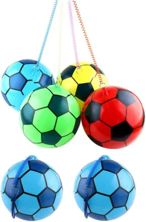 TOYANDONA 6pcs Inflatable Soccer for Boy Girl Playground Toys with Chain Lightweight Boy Girl-Friendly Design for Active Play and Skill Development