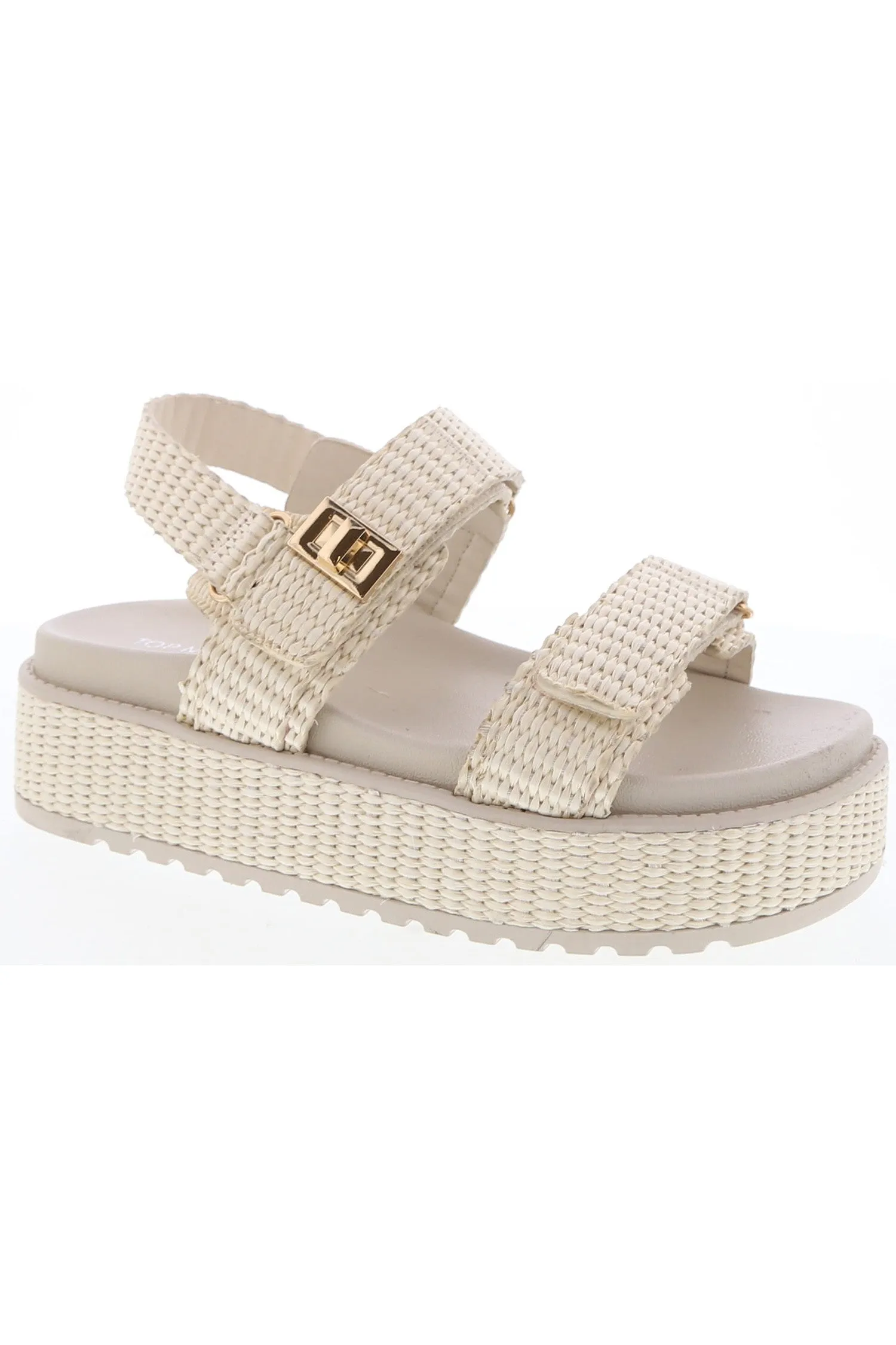 TRACI-18 Ivory Off White Raffia