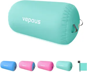 Vapaus Gymnastics Air Barrel Inflatable Tumbling Roller Mat Back Handspring Trainer Air Tumbler Octagon Barrel Gymnastics Equipment for Tumble Track Cheerleading Yoga Training Durable AntiSlip Double Seal Without Pump