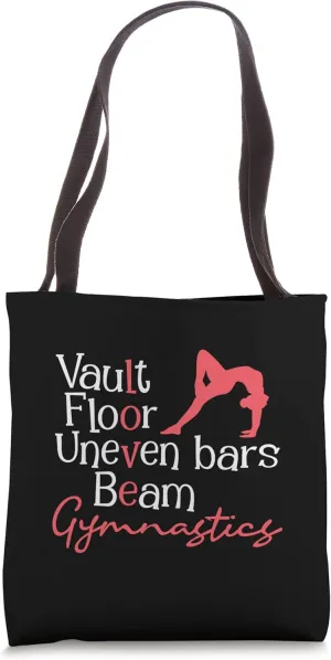 Vault Floor Uneven Bars Beam - Love Gymnastics Gymnast Lover Tote Bag