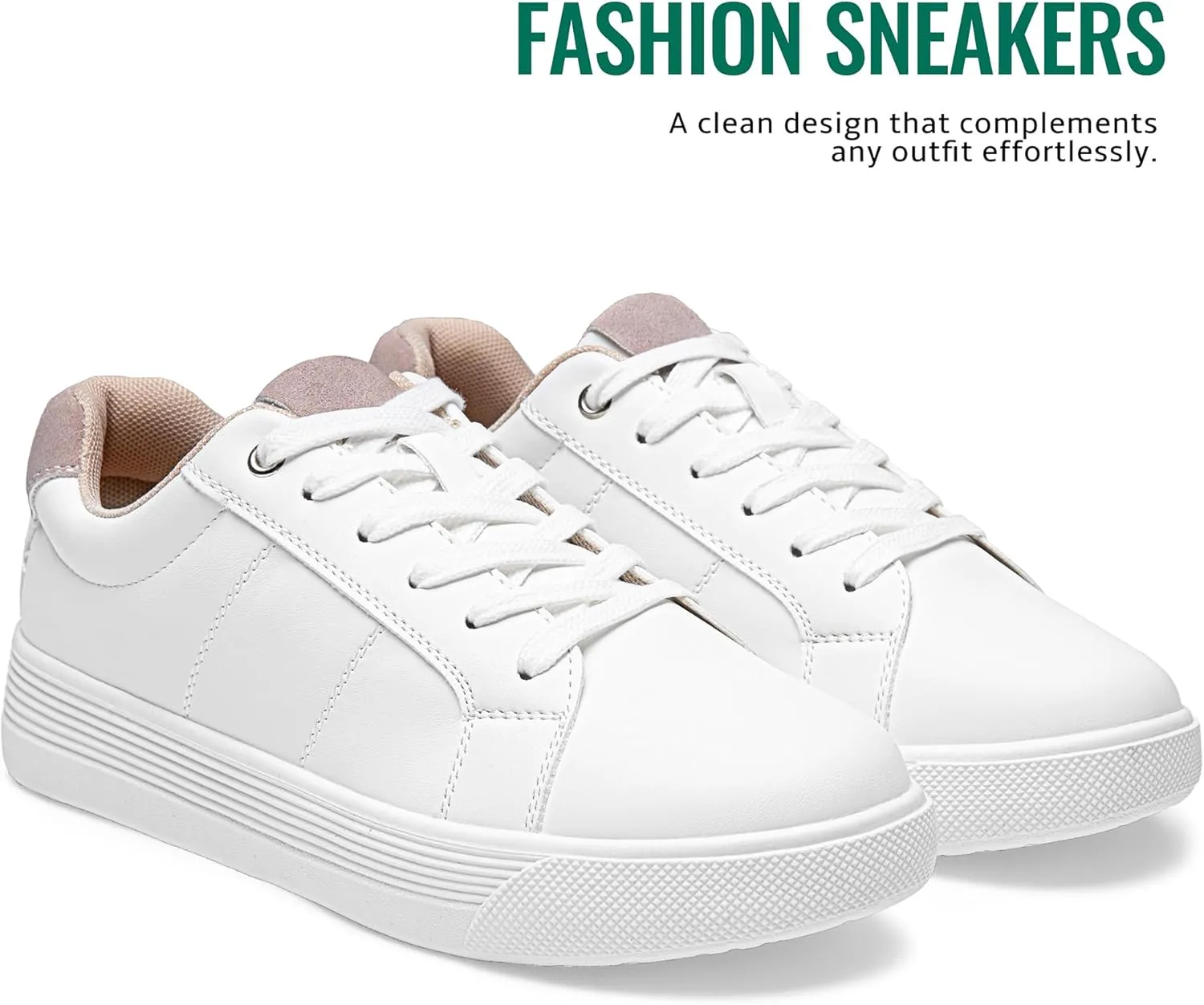 Vepose White Casual Walking Sneakers for Women Fashion Comfortable Slip On Low Top 8013 Shoes