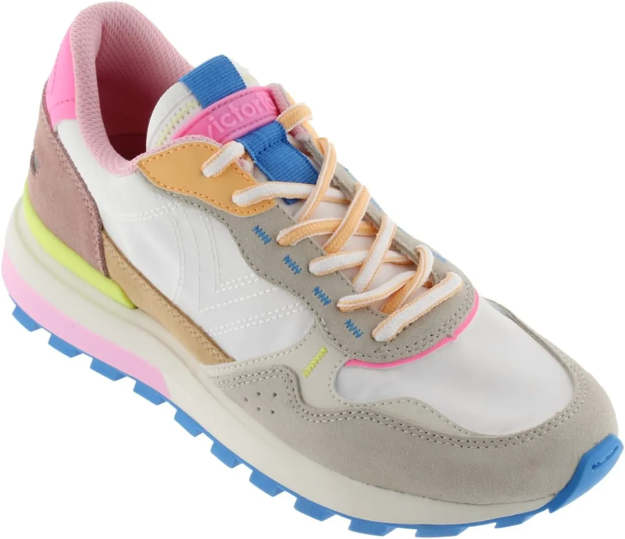 victoria Unisex-Adult Luna Nylon & Suede Multicolor Sneaker