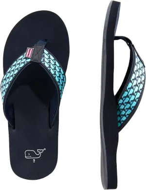 vineyard vines Men's Micro Whale Classic Foam Flip Flops