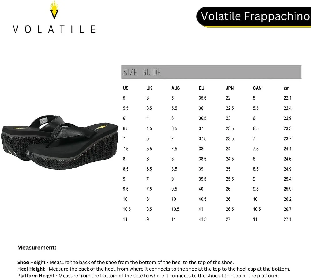 VOLATILE Women's Frappachino Wedge Sandal