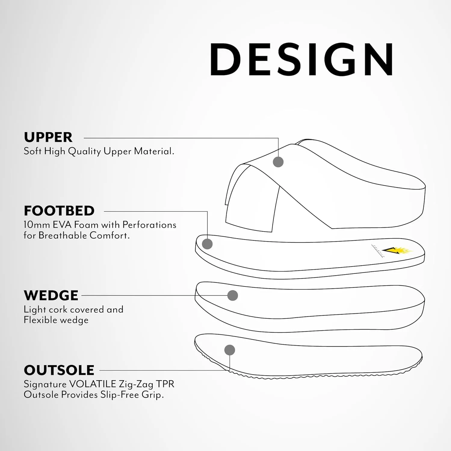 VOLATILE Women's Wedge Sandal
