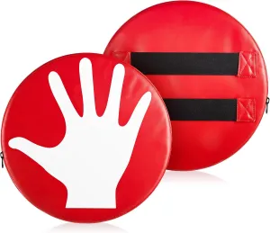 Volleyball Blocking Pad Volleyball Setter Training Equipment Red Round Volleyball Training Aid Player for Hitting and Blocking Mimics Hand Hitting Trainer Protects Blockers Hands