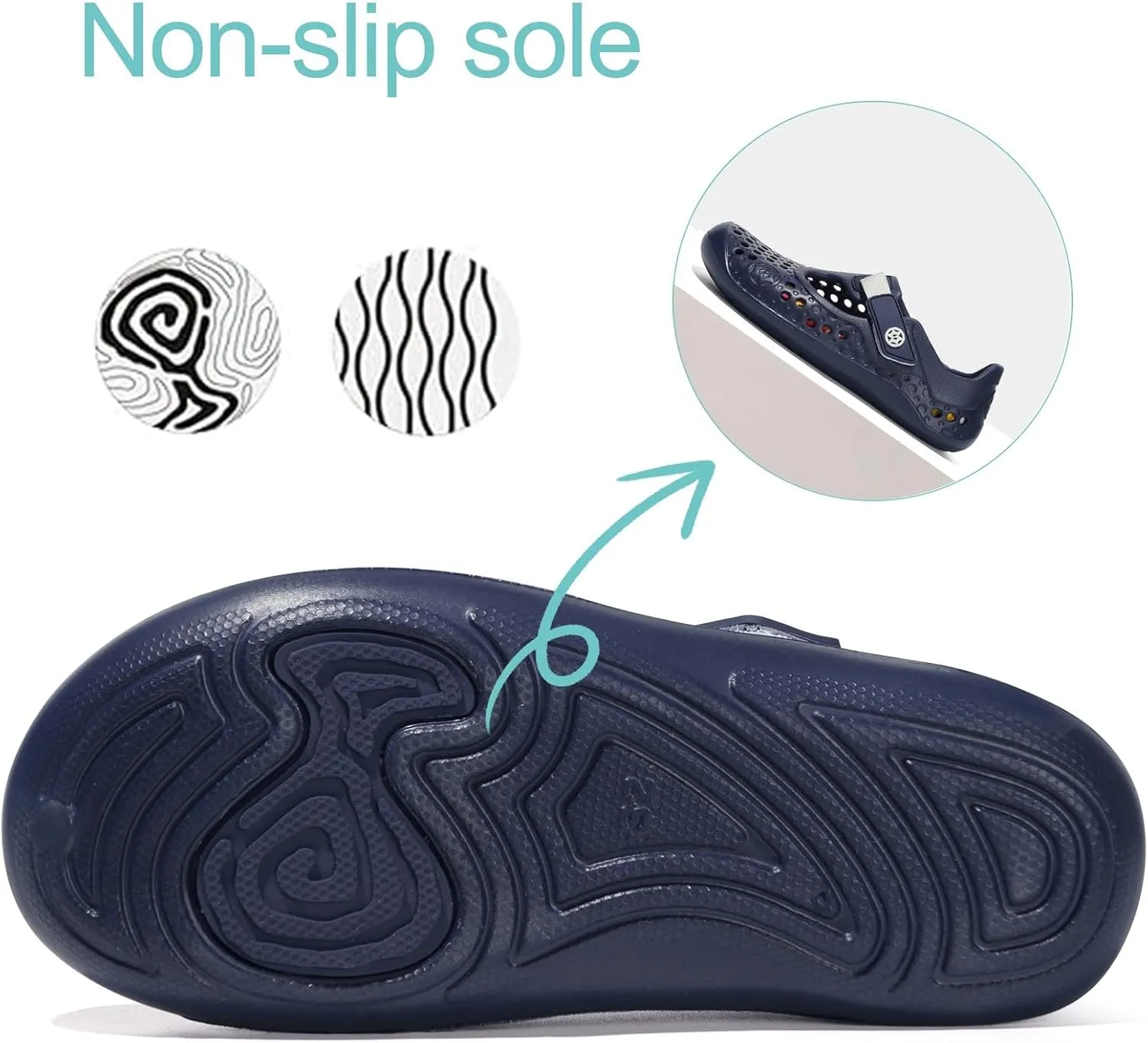 Water Shoes for Kids Swim Aqua Shoes Toddler Boys Girls Barefoot Sport Beach Pool Sandals Quick Dry Lightweight Breathable Slip on Sneakers (Toddler/Little Kid/Big Kid)