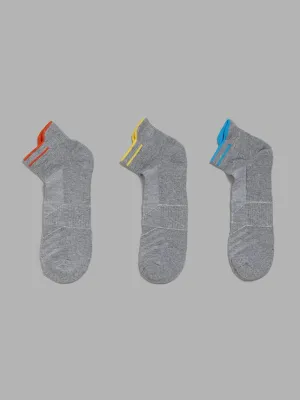 WES Lounge Grey Cotton Blend Trainer Socks - Pack of 3