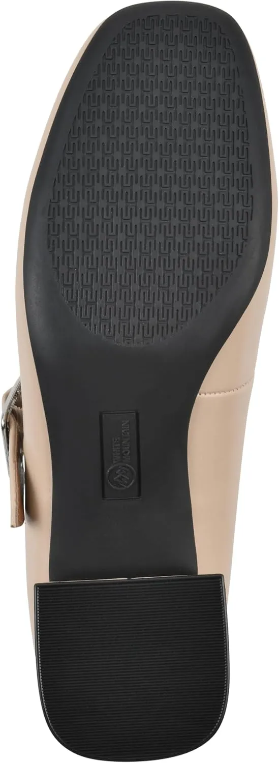WHITE MOUNTAIN Women's Lasso Mary Jane Block Heel