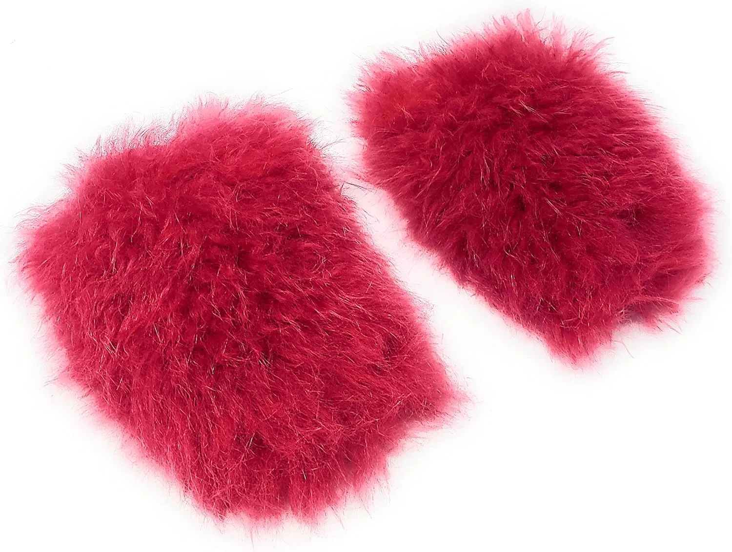 Wild Diva Women's Fluffy Faux Fur Slip On Flat Sandal Furry Fuzzy Slippers Gata-01