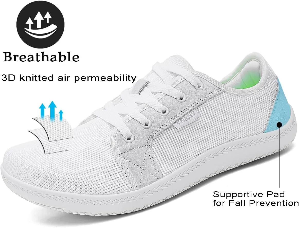 Women Barefoot Shoes Wide Toe Minimalist Walking Shoes Slip on Zero Drop Sole Cross-Trainer Sneakers Lightweight Workout