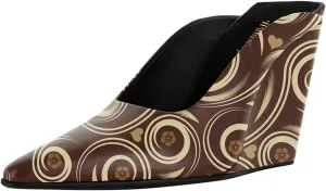 Women Chic Pointed Toe Wedge High Heel Mules Slip On Ladies Dressy Casual Summer Pump Shoes Size 4-16 US