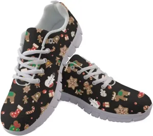 Women Shoes Lightweight Breathable Running Shoes Lace Up Walking Tennis Sneakers White Sole