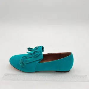 Women Vintage Fringe Dress Flats Toe Slip On Driver Loafers Low Heels Pump Shoes