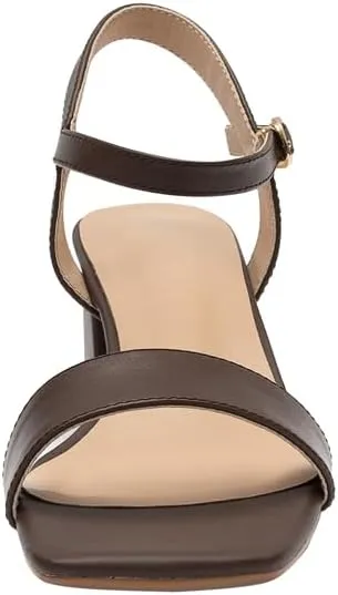 Women's Classic 2 inch Heel Leather Sandal