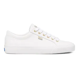 Women's Jump Kick Leather White/Gold