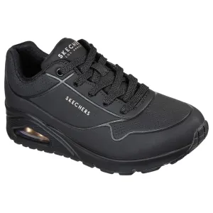 Womens Skechers Uno - Stand On Air Shoes Black/Black