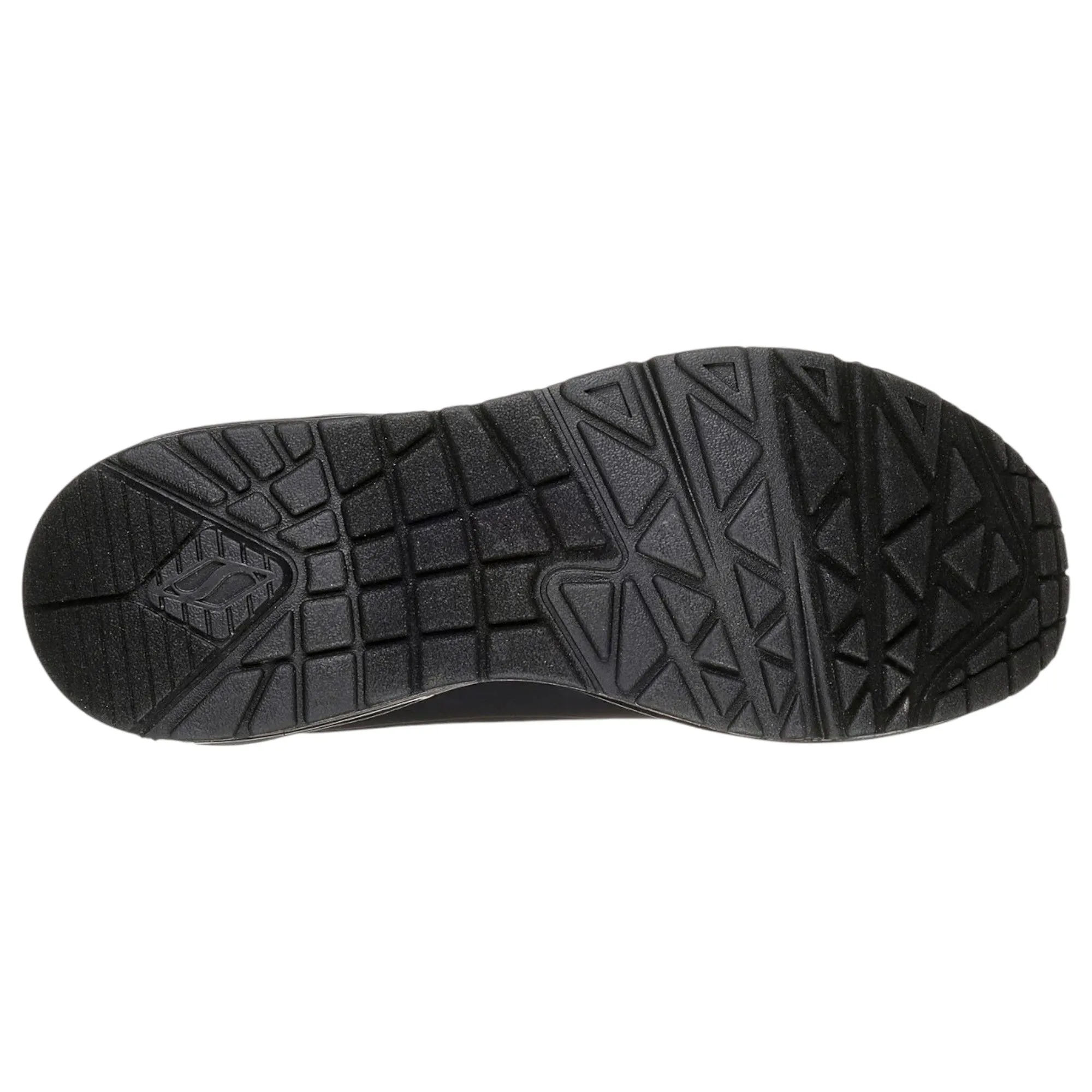 Womens Skechers Uno - Stand On Air Shoes Black/Black