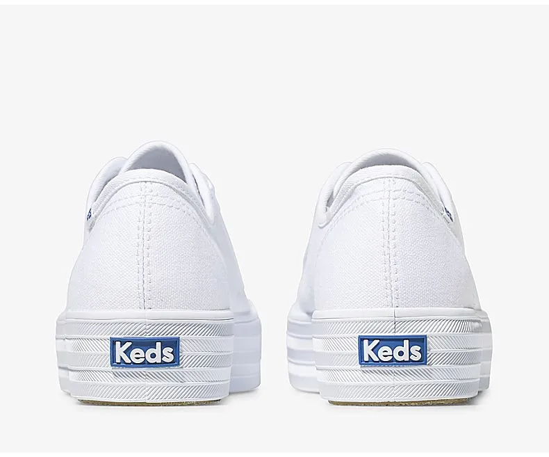 Women's Triple Kick Canvas White