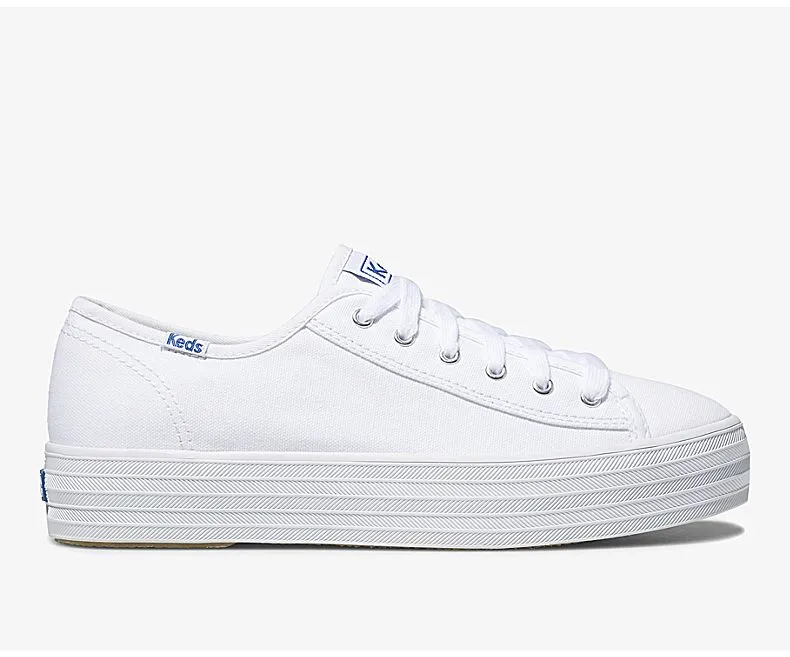 Women's Triple Kick Canvas White