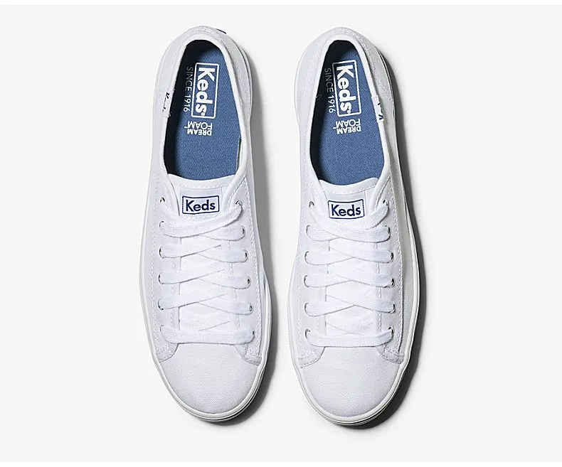 Women's Triple Kick Canvas White
