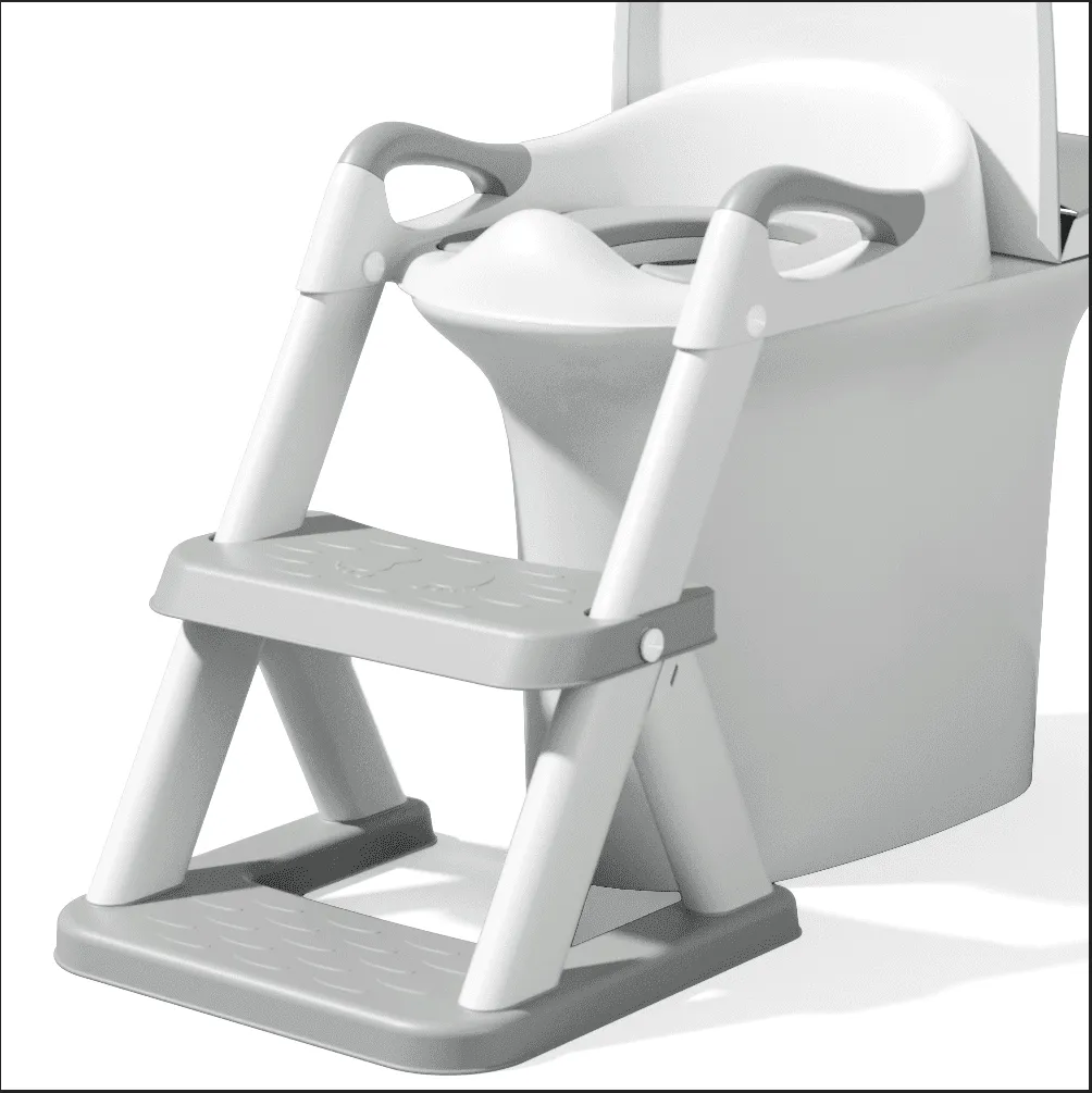 XJD Potty Training Toilet Seat for Toddlers,kids Folding Potty Seat with Ladders Steps Stools