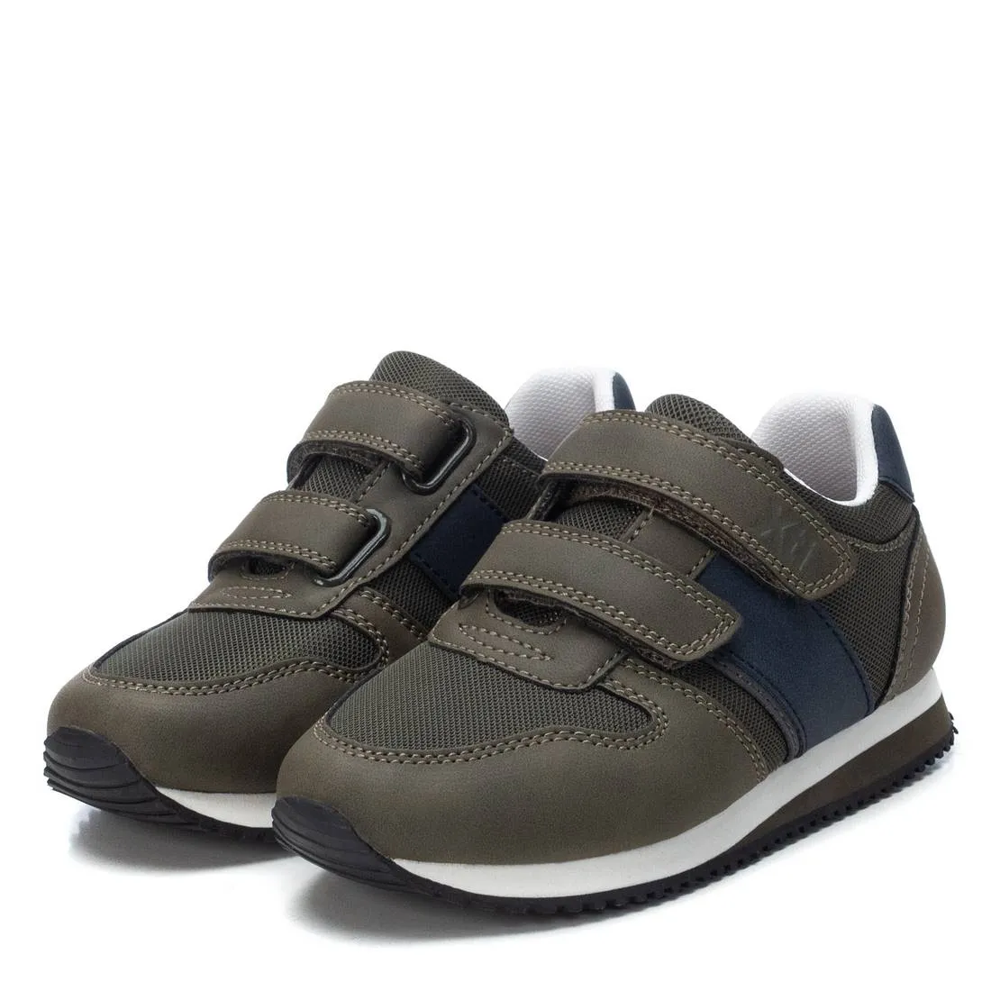 Xti Boys Khaki Twin Velcro Trainer 57795