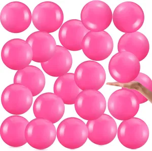 Yinder 24 Pieces Inflatable Beach Ball 6 Inches Pool Floating Ball Under the Sea Party Decorations Bubble Ocean Summer Pool Toys Party Supplies(Pink)