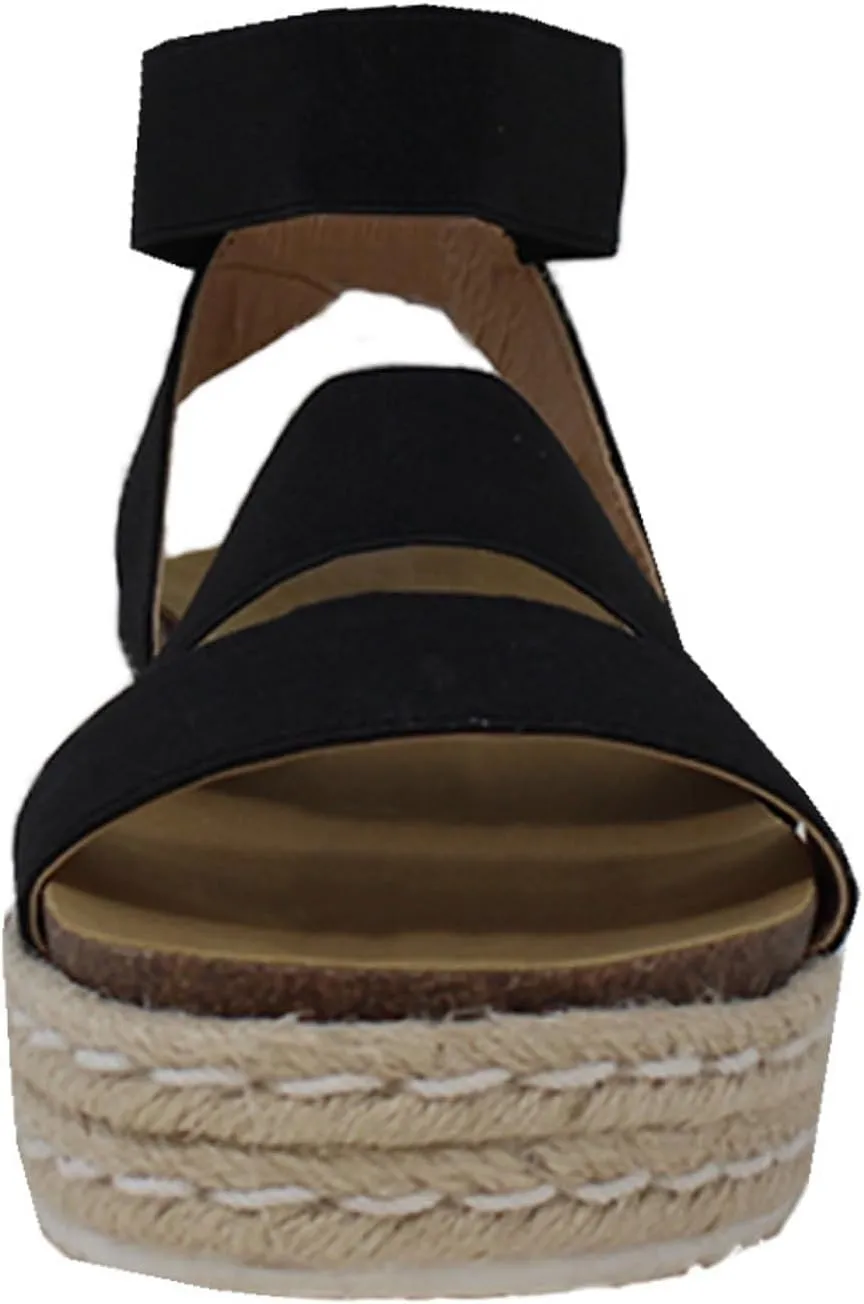 YOKI CHIARA-10 Women’s Sandal Platform Espadrille Wedge, Strappy Sandals for Women, Platform Sandals Women, Summer Sandals
